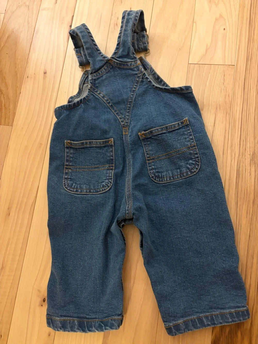 Carhartt Dark Blue Denim Bib Overalls - 6m - Picture 3 of 3